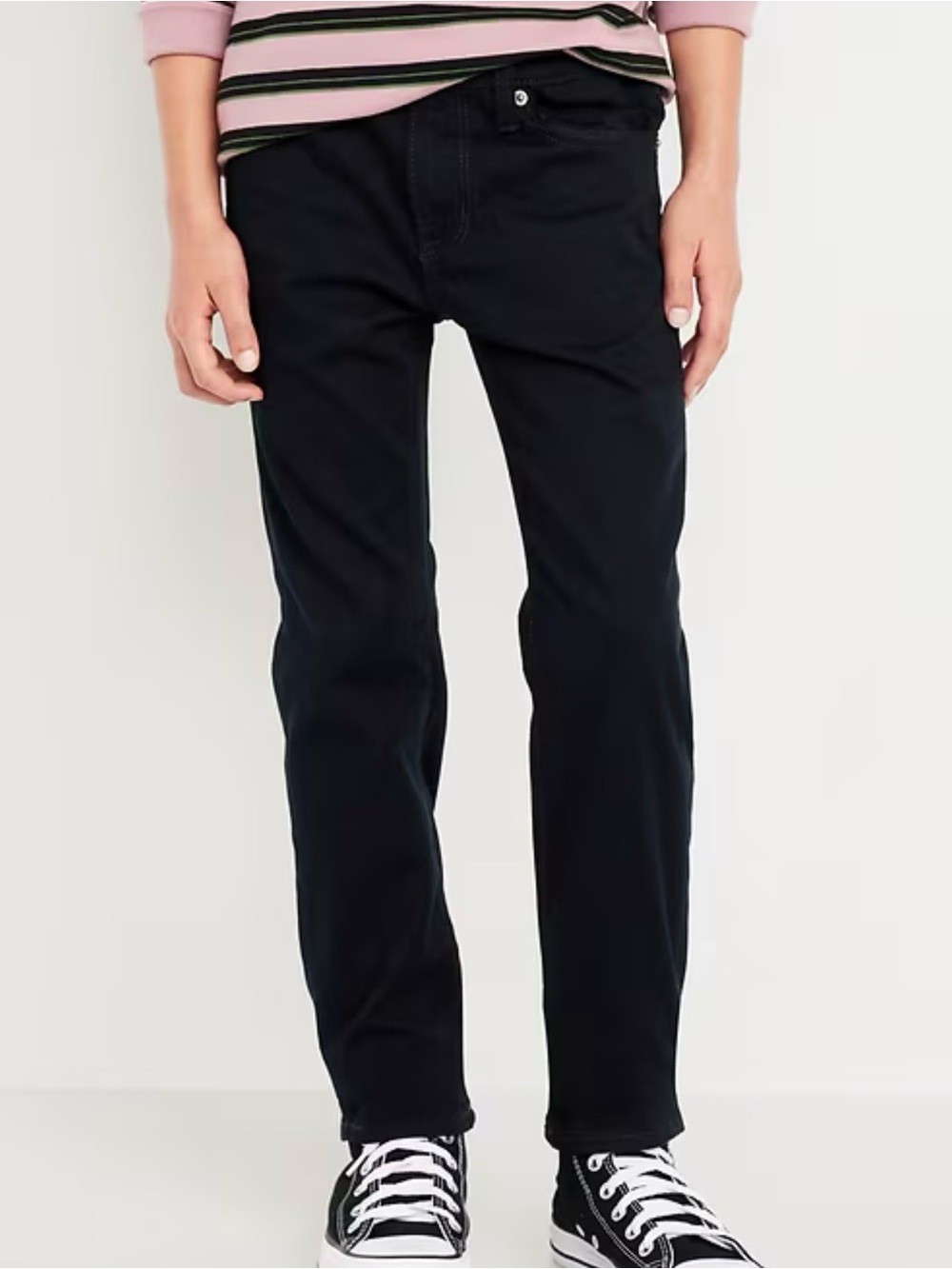 Old Navy Boys Black Slim 360 Degree Stretch Jeans Size 10